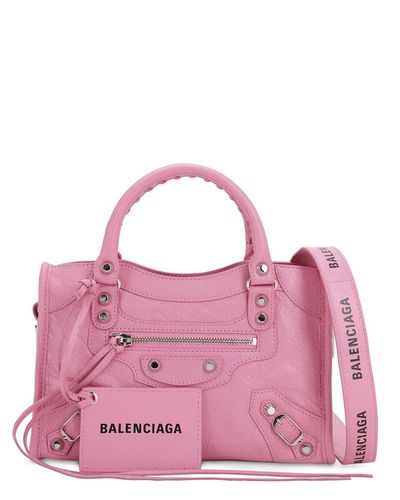 balenciaga city mini logo strap