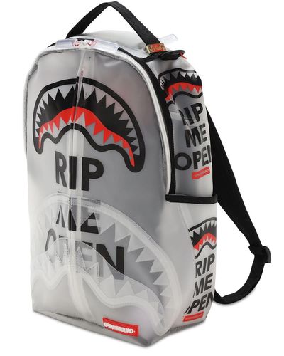 sprayground backpack clear