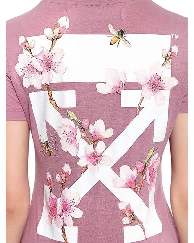 off white cherry blossom tee