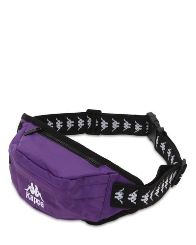 Kappa Banda Anais Logo Embroidered Belt Bag in Purple - Lyst