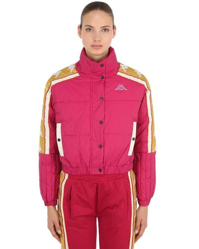 cerise cropped jacket