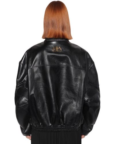 balenciaga leather jacket