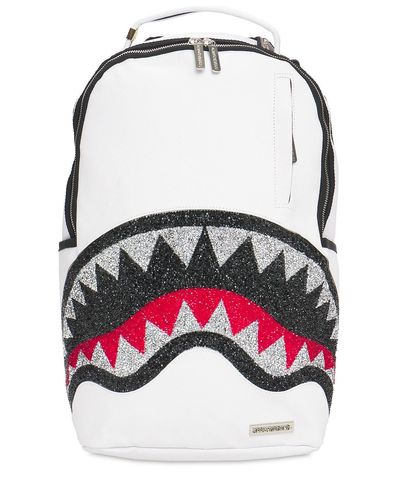 Sprayground Trinity 2.0 Shark Backpack in White for Men - Lyst