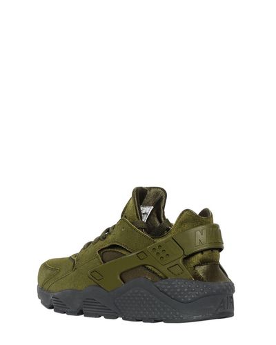 Nike Air Huarache Faux Suede Sneakers in Military Green (Green) for Men -  Lyst
