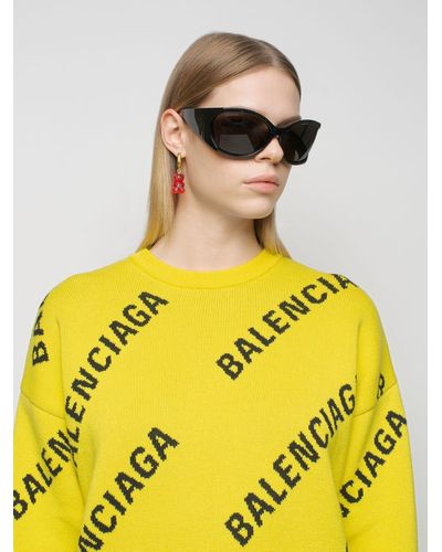 Balenciaga Synthetic Void Butterfly 0154s Sunglasses | Lyst Australia