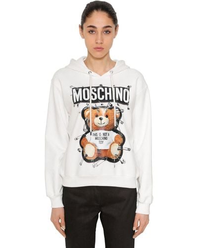 Moschino Teddy Bear Underbear Hooded Shirt 