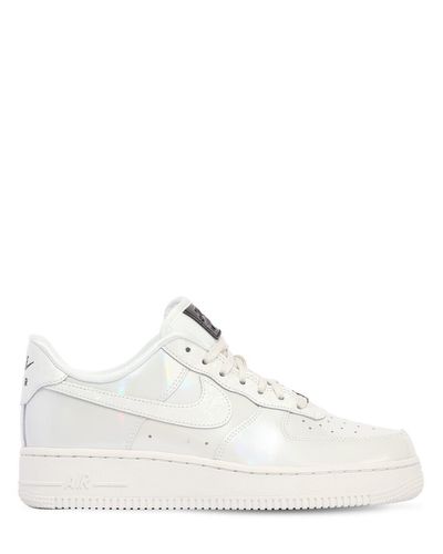 Nike Leather Air Force 1 07 Lux Iridescent Sneakers in 5-7.5-8-8.5-9.5  (White) - Lyst