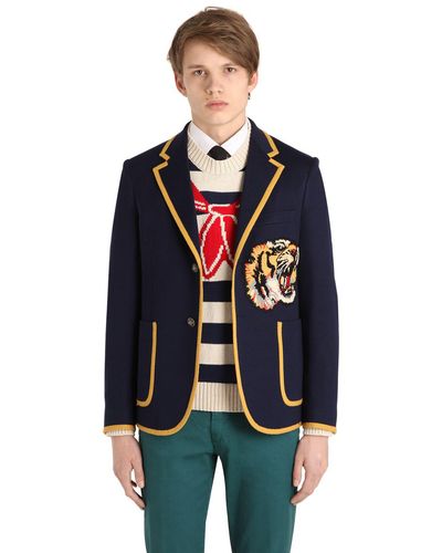 gucci tiger patch jacket