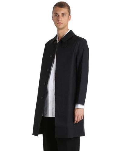 black mackintosh coat