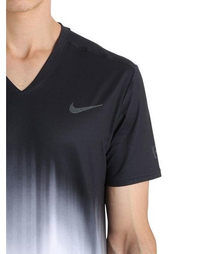 Nike Roger Federer T-shirt in White/Black (Black) for Men - Lyst