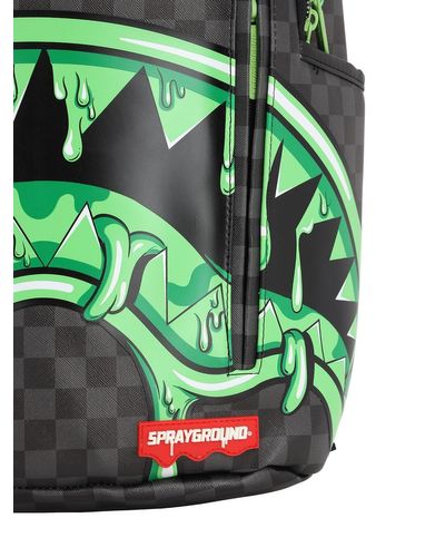 sprayground slime shark backpack
