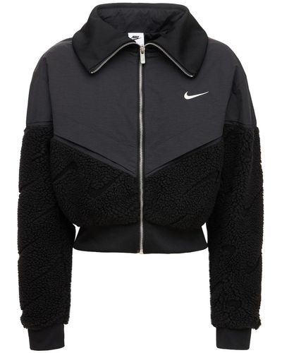 nike jacket crop top