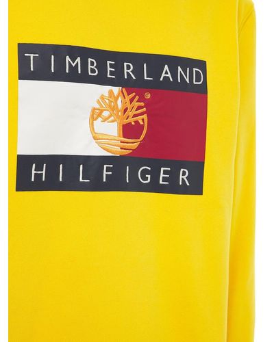 TOMMY HILFIGER x TIMBERLAND Logo Organic Cotton Blend Hoodie in 
