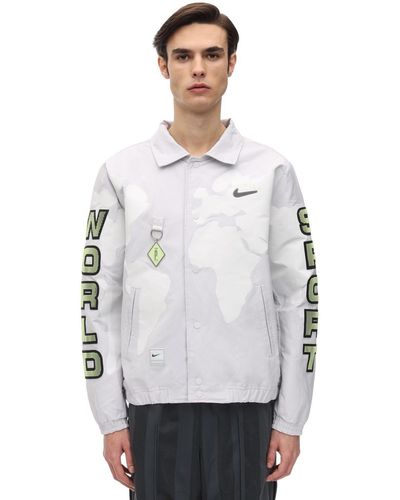 Nike Pigalle Nrg Printed Technical Jacket in Grey for Men - Lyst