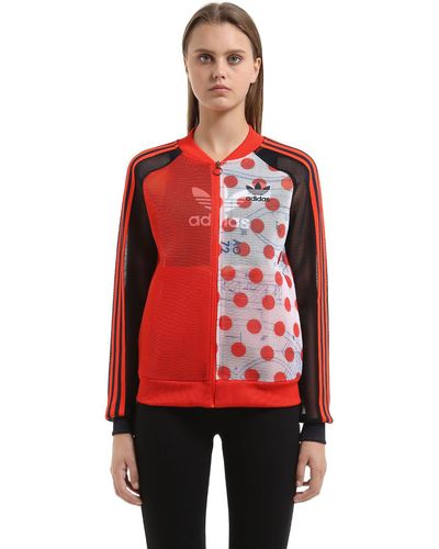 Adidas Originals Osaka Patchwork Track Jacket In Red Lyst Adidas Originals Osaka Patchwork Track Jacket In Red Lyst