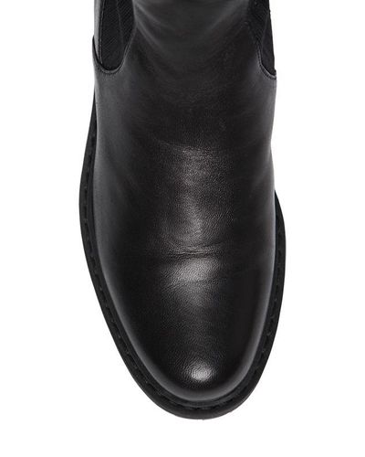 Fendi Leather Cuissard Boots in Black | Lyst