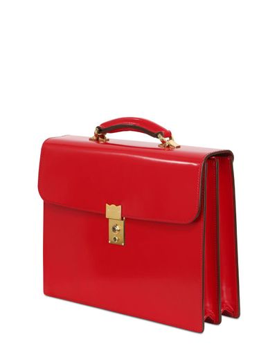 cordovan leather briefcase