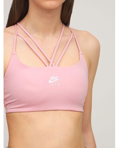 Nike "air Indy" Light-support Strappy Bra in Pink - Lyst