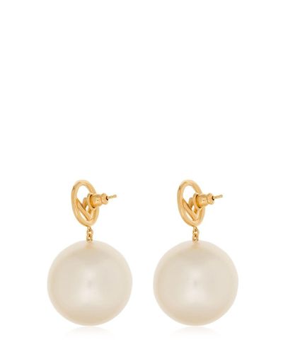 fendi pearl earrings