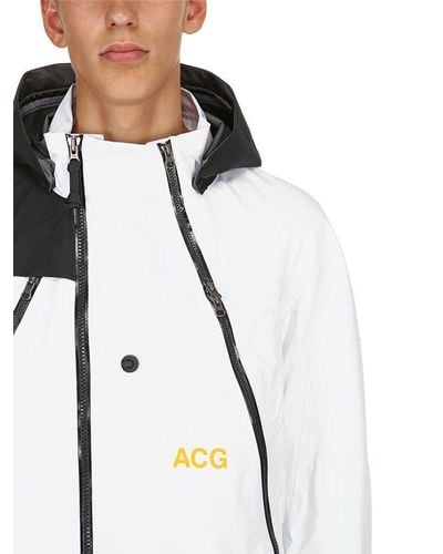 Nike Nikelab Acg Gore-tex Alpine Jacket in White for Men | Lyst