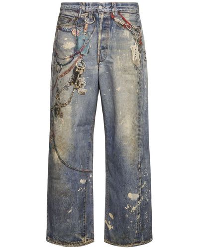 Acne Studios Hombre Jeans De Algodón - Azul