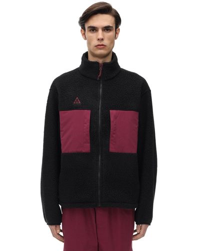 Nike Acg Polar Fleece Jacket in Black for Men | Lyst Canada