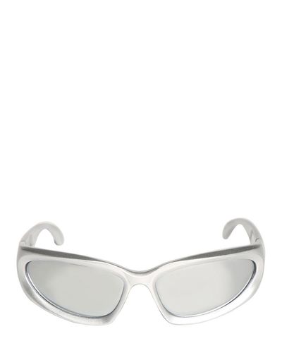 Balenciaga Synthetic Swift Oval 0157s Sunglasses - Lyst