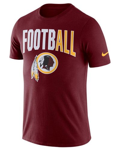 Nike Washington Redskins Dri-fit Cotton Football All T-shirt for Men - Lyst