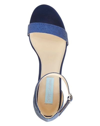 blue by betsey johnson miri evening sandals