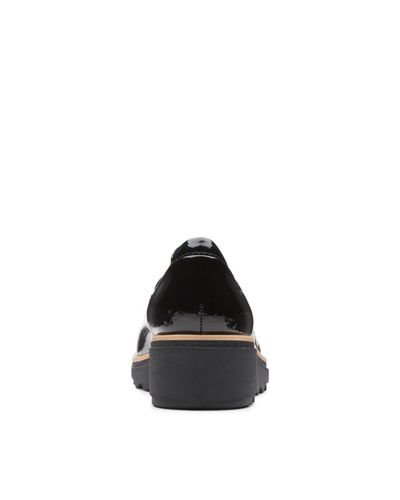 Clarks Suede Sharon Dolly Loafer in Black Patent (Black) - Lyst