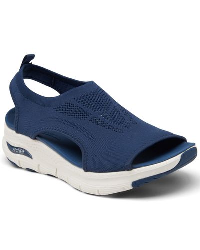 Skechers Rubber Arch Fit Arch Support - City Catch Walking Sandals From ...
