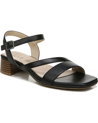 LifeStride Julep Ankle Strap Sandals in Black | Lyst