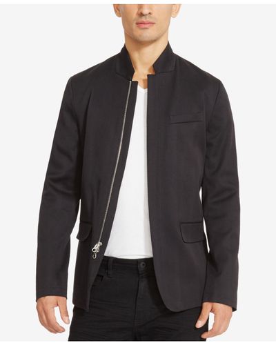 zip front blazer