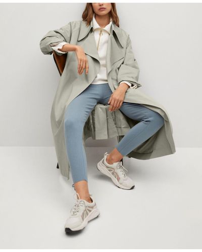 mango oversized trench