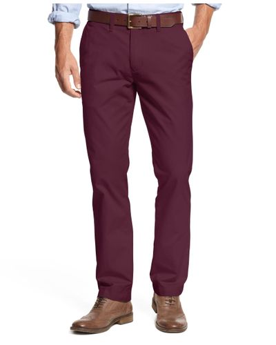 Tommy Hilfiger Cotton Men's Slim-fit Stretch Chino Pants for Men - Lyst