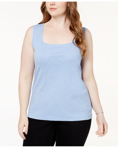macys plus size tank tops