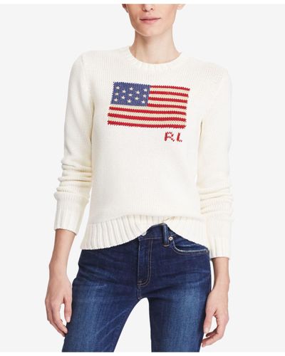 Womens Ralph Lauren Flag Sweater Spain, SAVE 49% - aveclumiere.com