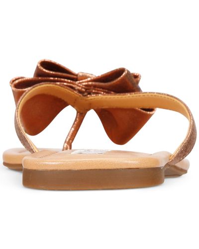 inc international concepts women's mabae bow flat sandals