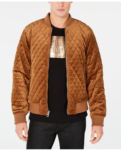 guess quilted bomber jacket