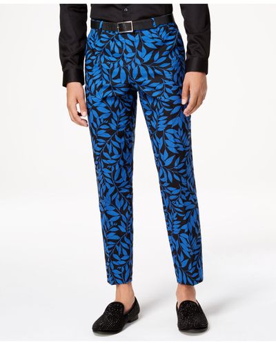leaf print pants