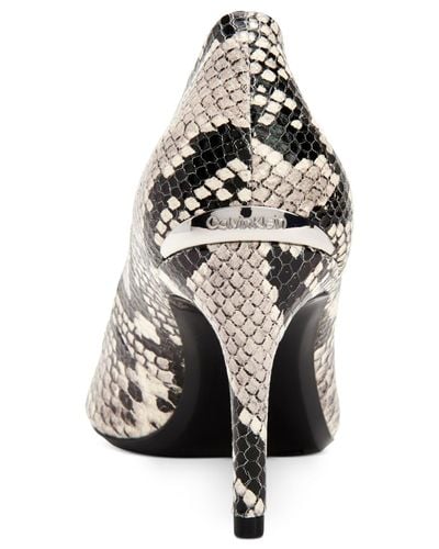 calvin klein snakeskin sandals