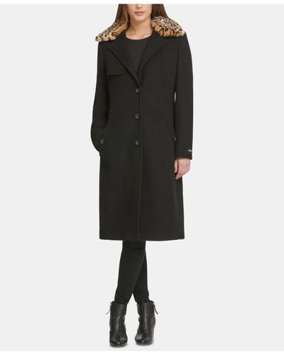 leopard print collar coat