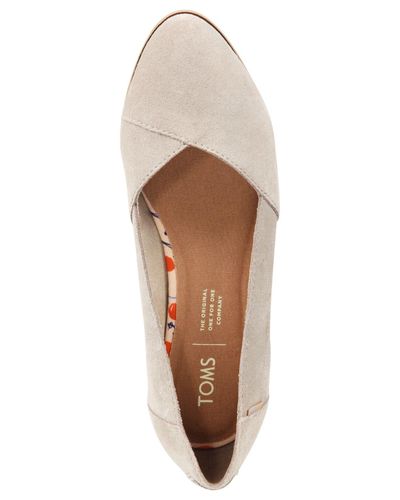 toms julie printed suede flat