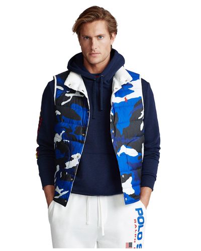 polo ralph lauren men's reversible down vest