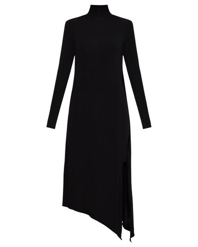 kabrina asymmetrical turtleneck dress
