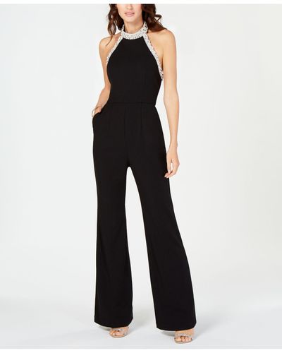 Adrianna papell beaded halter jumpsuit Clearance
