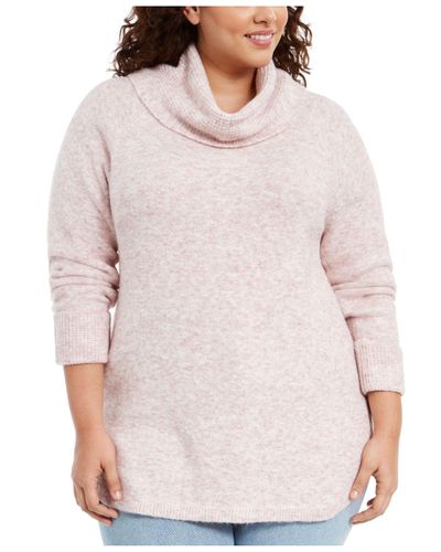 plus size waffle knit sweater