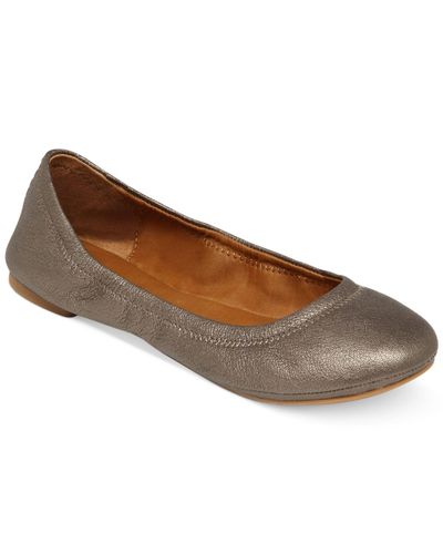 lucky brand emmie flats pewter