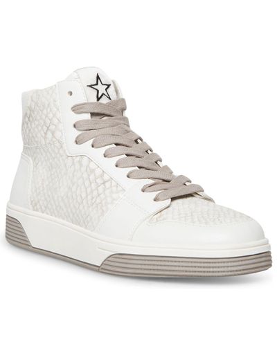 Steve Madden Freethrow High-top Sneakers in White - Lyst