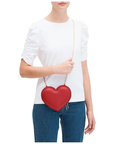 kate spade 3d heart crossbody pink
